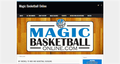 Desktop Screenshot of magicbasketballonline.com
