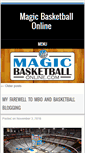 Mobile Screenshot of magicbasketballonline.com